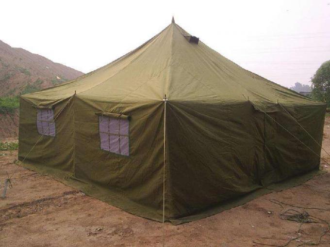 Waterproof UV Resistant Outdoor Canvas Tent With Reinforced Nylon Thread