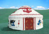 Customized Mongolian Yurt Tent Bamboo Pole Roof With 12 - 52 Square Meters