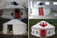 Sunscreen Polyester Canvas Yurt Style Tent Warm For Travel Accommodation