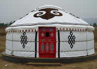5 Person Mongolian Yurt Tent / Canvas Yurt Tent With Three Layer Wrap Cloth