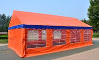 Orange Large Capacity Outdoor Party Tents , Easy Installation Garden Party Tent 