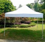 White Backyard Gazebo Tent UV Resistant For Beach / Backyard Camping Parties
