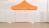Orange Gazebo Folding Tent / Outdoor Canopy Tent With Pop Up Steel Frame