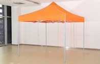 Orange Gazebo Folding Tent / Outdoor Canopy Tent With Pop Up Steel Frame