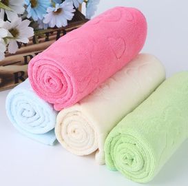 Embossed Face Kitchen Tea Towels Soft Suction Multi Color With Takehara Fiber