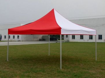 Custom Red / White Gazebo Folding Tent Aluminum Frame For Exhibition Advertising