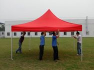 Custom Red / White Gazebo Folding Tent Aluminum Frame For Exhibition Advertising