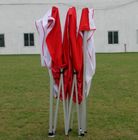 Custom Red / White Gazebo Folding Tent Aluminum Frame For Exhibition Advertising