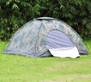 Single Layers Camouflage Outdoor Camping Tent , Waterproof Easy Up Camping Tent 