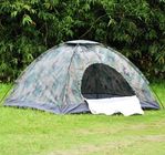 Single Layers Camouflage Outdoor Camping Tent , Waterproof Easy Up Camping Tent 