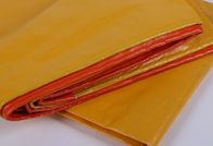 Thick Yellow / Orange PE Tarpaulin Sheet Waterproof 800D For Packing Materials