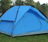 180T Polyester Fabric Foldable Camping Tent For Outdoor Leisure Activities