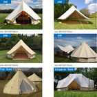 6-10 Persons Yurt Tent Cotton Canvas Bell Tent With Canva Fabric