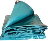 Green 350gsm PVC Tarpaulin Fabric For Truck / Cargo Cover , Anti - Oxidation