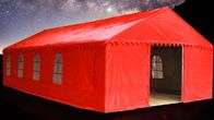 Fire Resistant Red Outdoor Wedding Tents PVC Outside Party Tents Customized