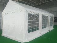 Luxury Marquee Tents 6x12 M With Strong 200gsm PE White Tarpaulin Party Tent With Fully Galvanised & Bolted Steel Frame