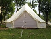 Single Layers White Outdoor Canvas Tent / Cotton Bell Tent For Hiking Equipment