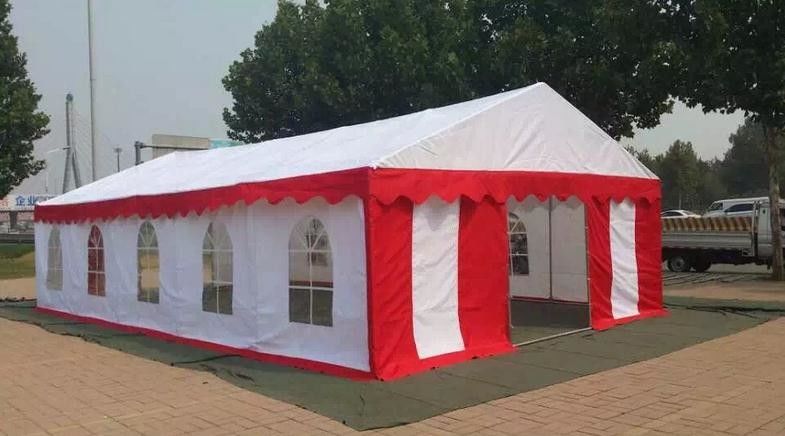 Banquet Event Outdoor Party Tents With Durable Connectors And Metal Base