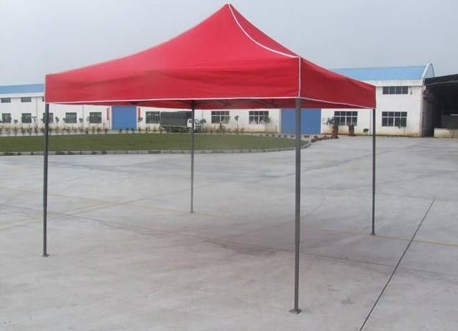 Blue UV Protected Gazebo Folding Tent Digital Printing Logo For Sales Promotion