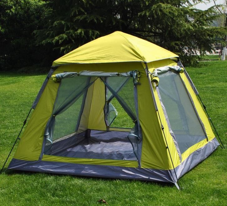 Professional Various Color 4 Person Camping Tent 3.2sqm With Aluminum Pole