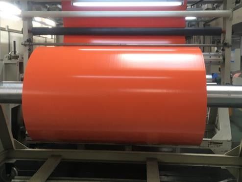 1000D Flame Retardant Orange PVC Tarpaulin Fabric Roll For Cover , Shade , Tent