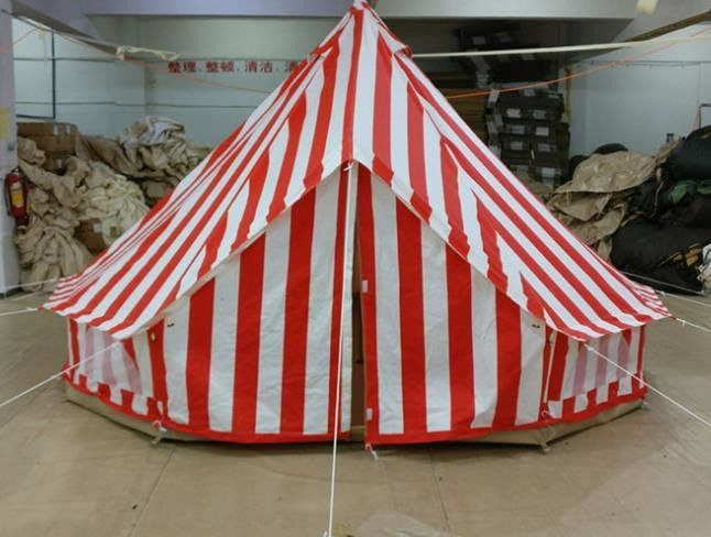 Custom Color Waterproof Outdoor Canvas Tent For Beach Camping 5 Person