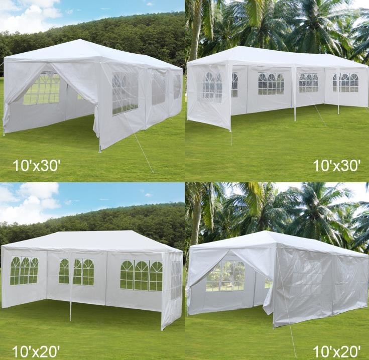 Heavy Duty PE White Party Tents / Wedding Event Tents With Full Set Of